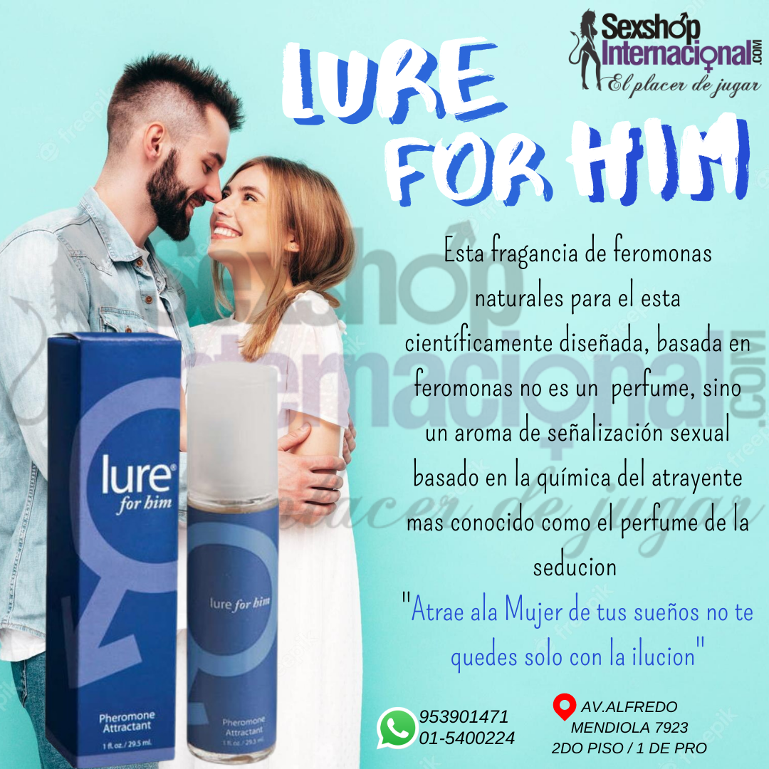 LURE FOR HIM FEROMONA DE ATRACCION TIENDA SEXSHOP LOS OLIVOS